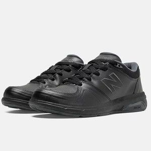 New Balance Womens Size 9‎ Black Leather 813 V1 Lace Up Walking Shoes Sneakers